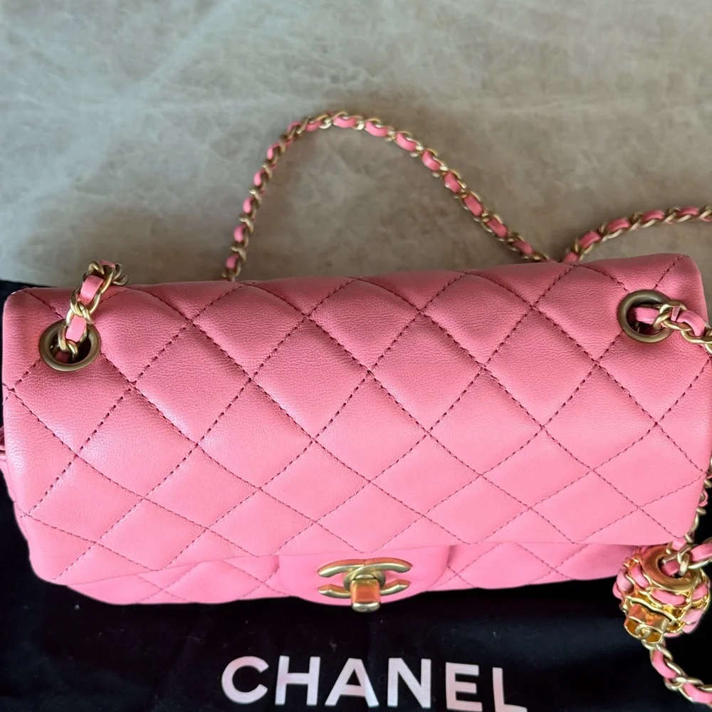 Chanel Lambkin Quilted Mini Pearl Crush Flap - Picture 3 of 9